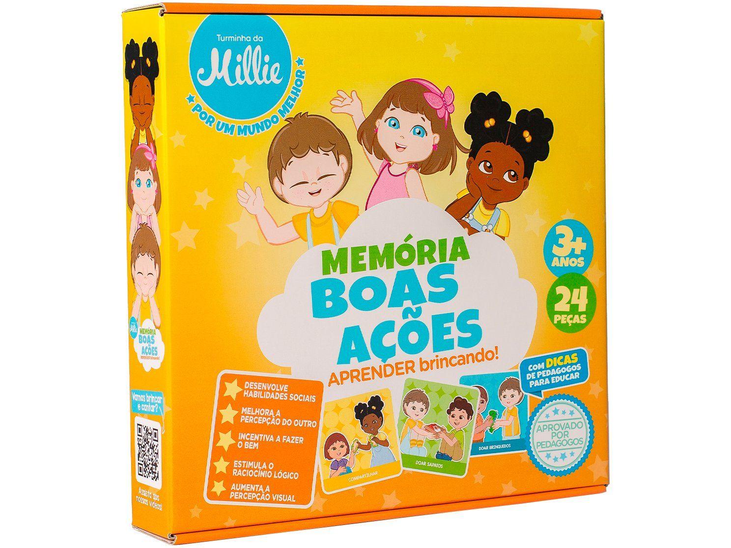 Jogo Memória Boas Ações Turminha da Millie| Laranja