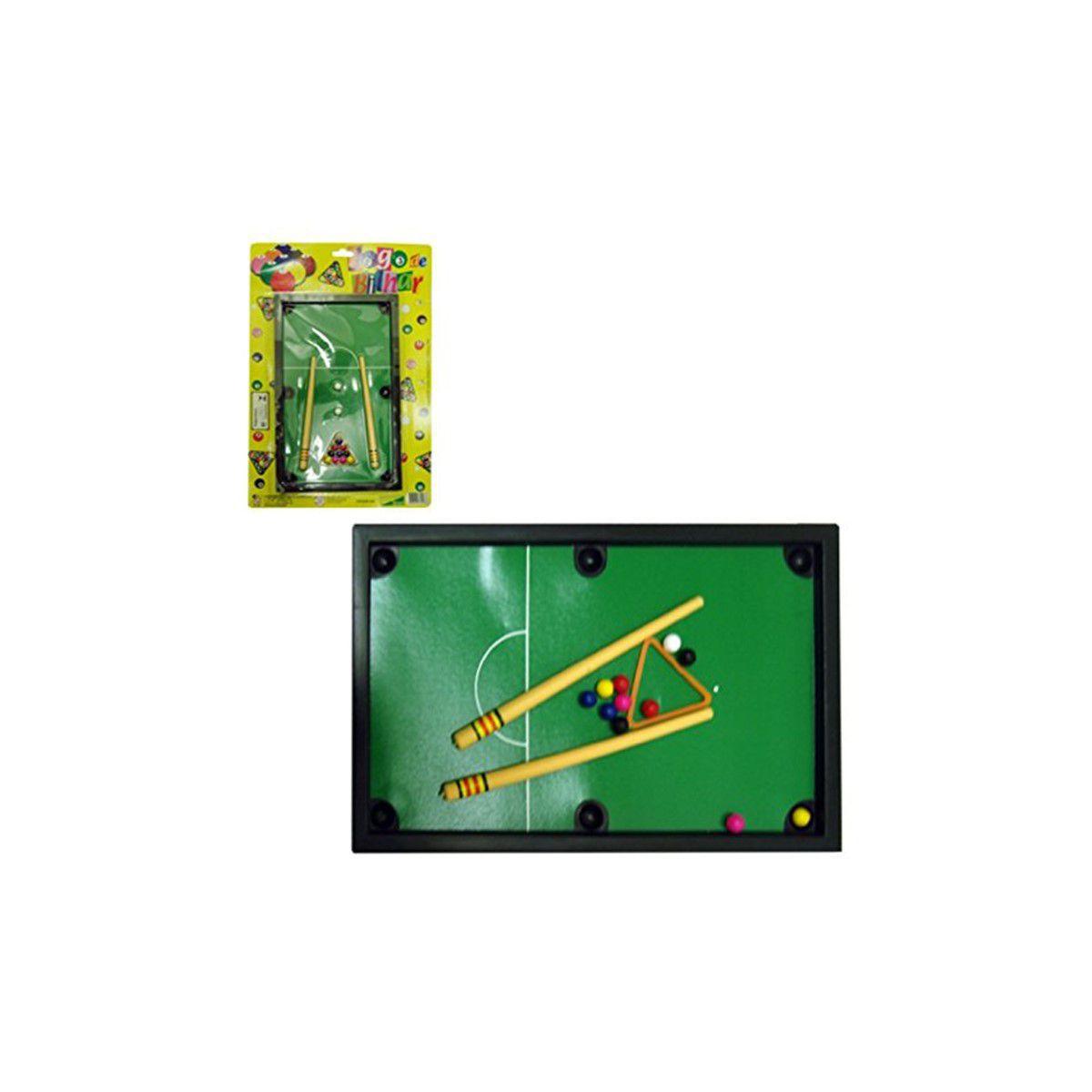 Jogo Mini Mesa Sinuca Bilhar Infantil Snooker Art Game