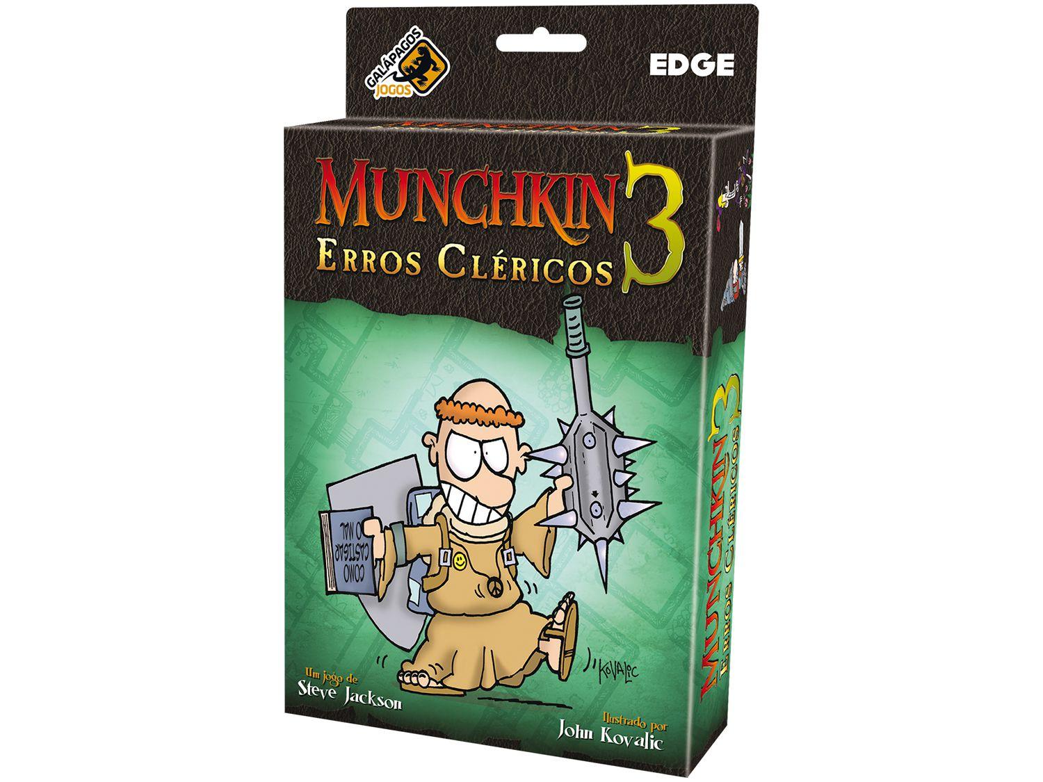 Jogo Munchkin 3: Erros Cléricos Galápagos