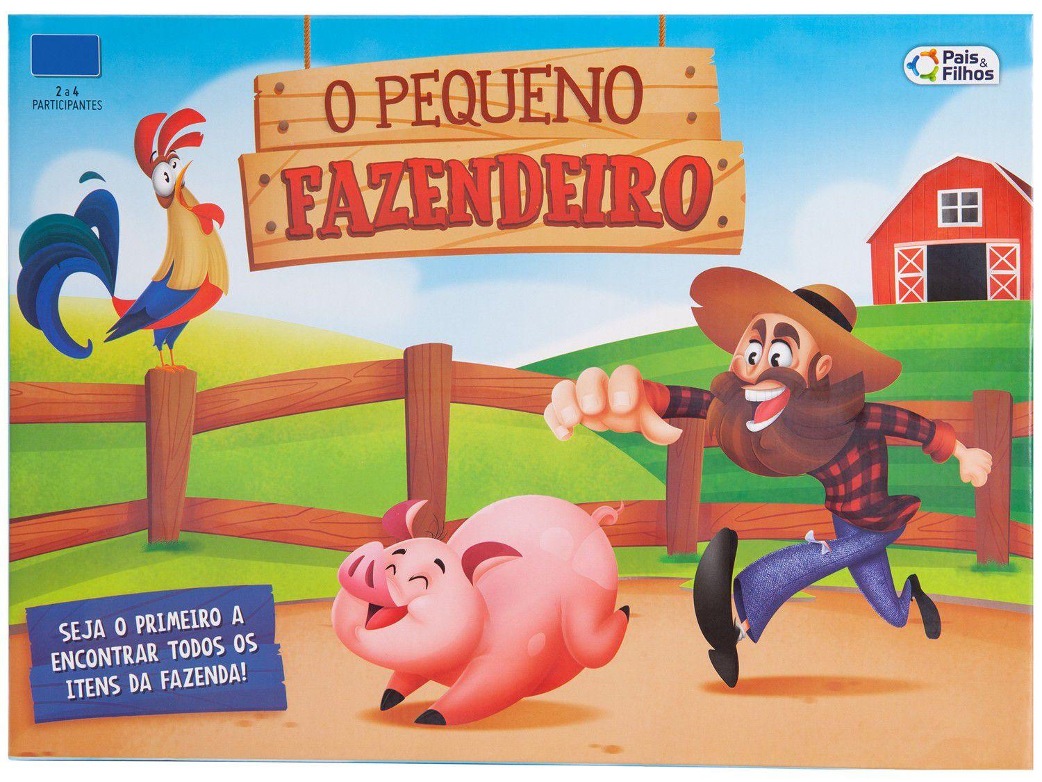 Jogo O Pequeno Fazendeiro Tabuleiro Pais e Filhos