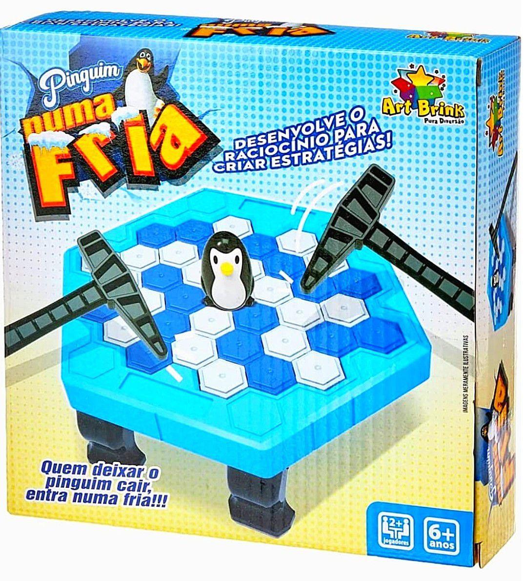 Brinquedo Jogo Infantil Torre De Gelo Balança Pinguim Br1289