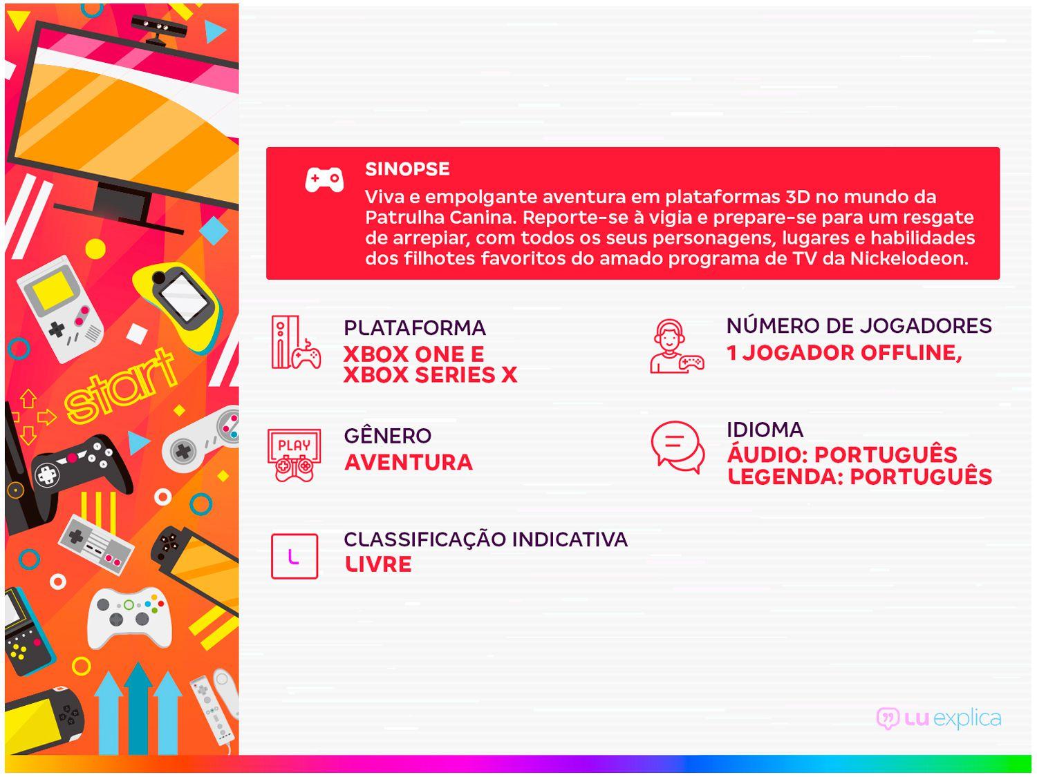 Nickelodeon lança jogo da Patrulha Canina para PS4 e XBOX One