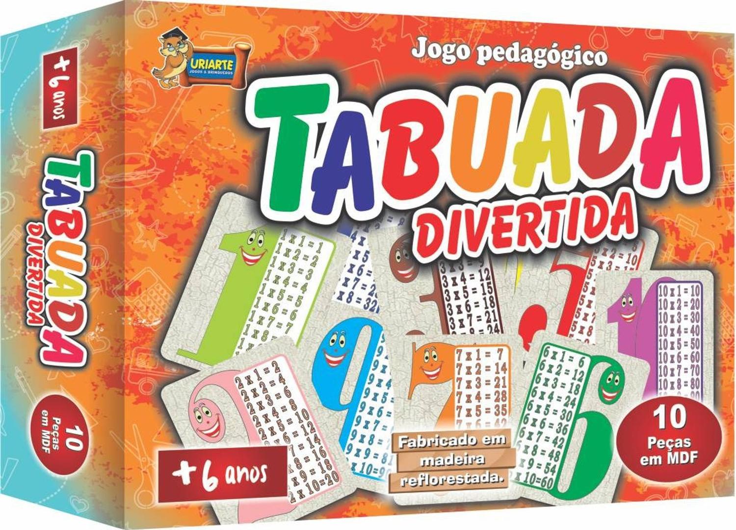 Jogo Pedagogico Tabuada Divertida Uriarte Outros Jogos Magazine Luiza Jogo Pedagogico Tabuada Divertida Uriarte Outros Jogos Magazine Luiza