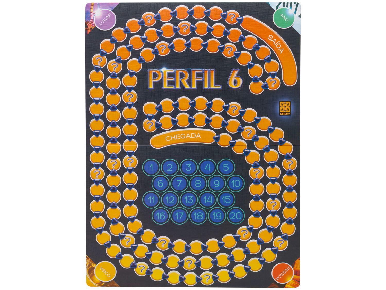 Jogo Perfil 6 Tabuleiro Grow
