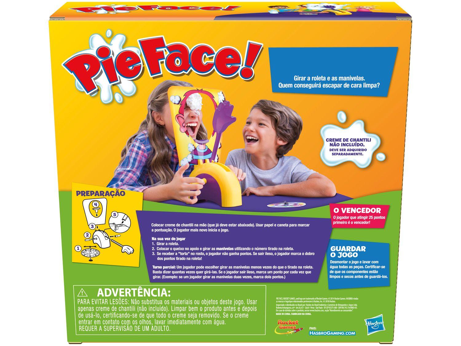Jogo Pie Face Hasbro