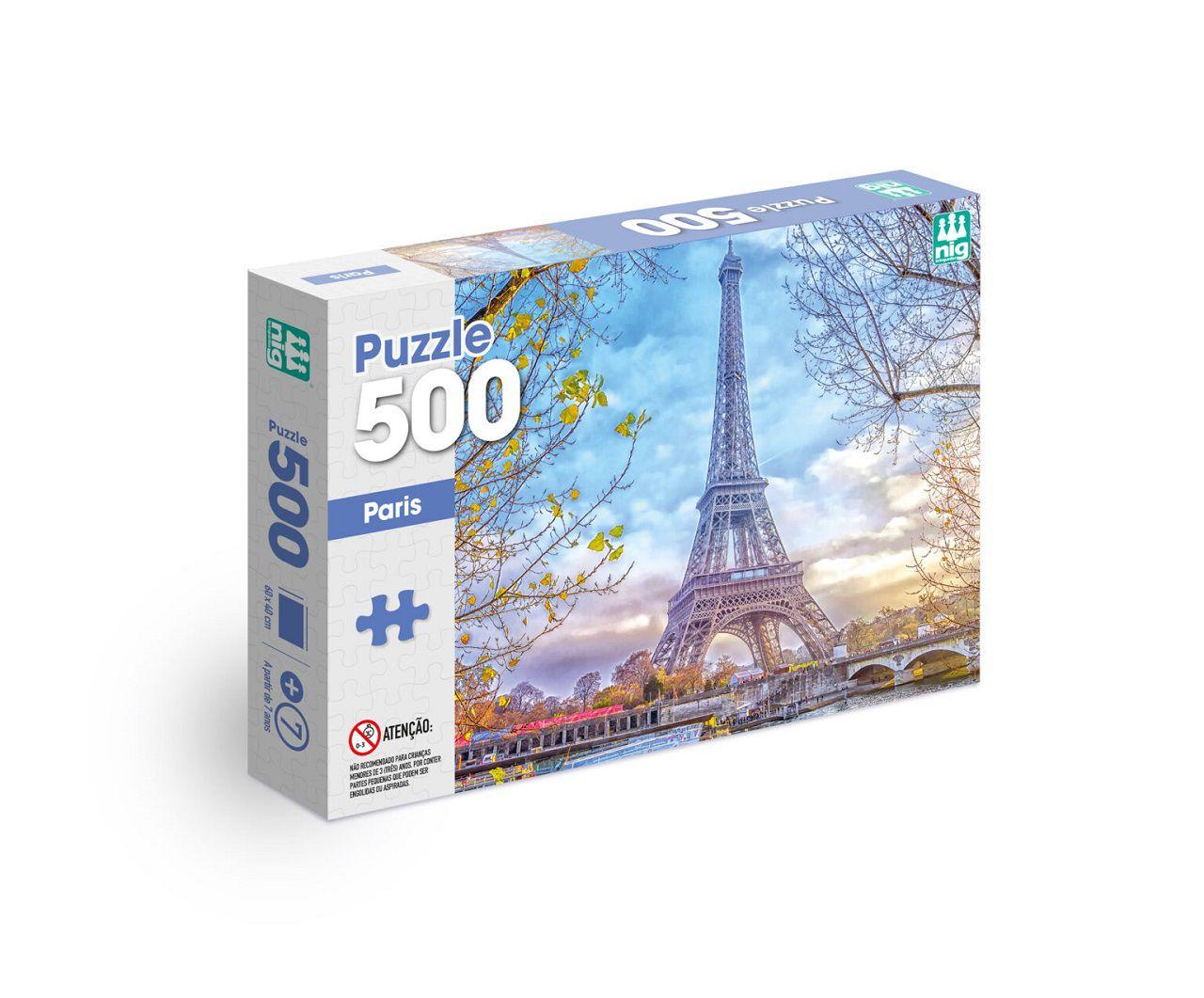 Quebra Cabeça Torre Eiffel Paris França Puzzle 500 Peças Jogos Toia -  Puzzles - Quebra-Cabeça - Magazine Luiza