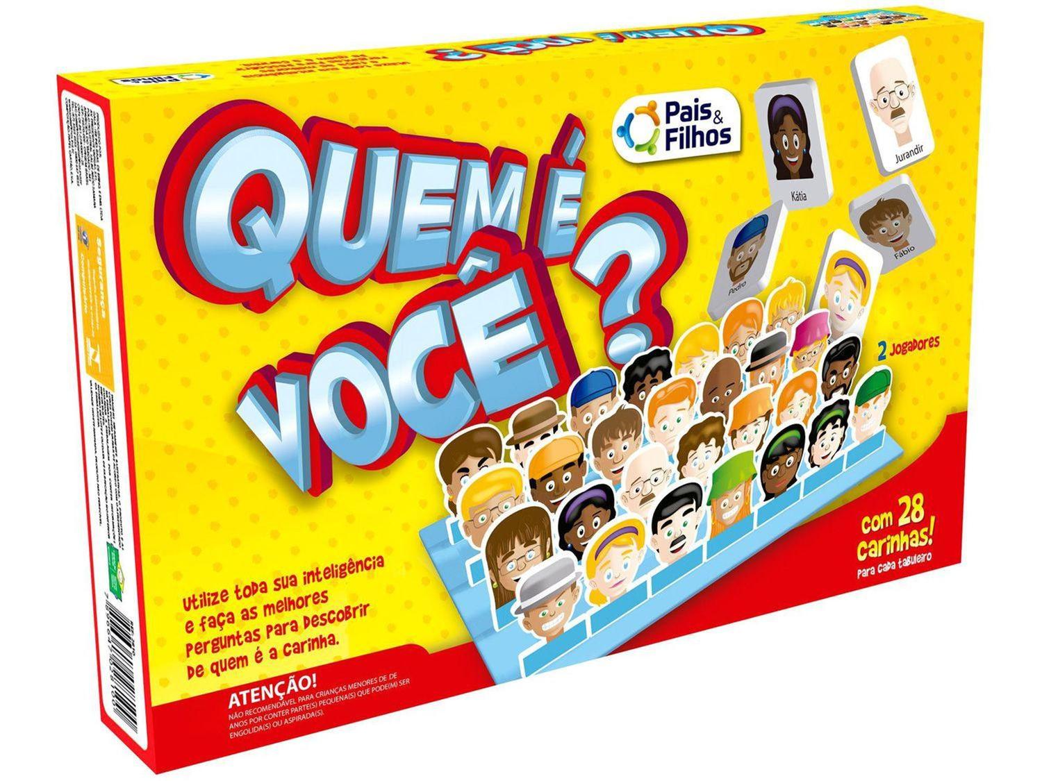 Jogo Quem é Você Tabuleiro Pais e Filhos - Jogos de Tabuleiro ...