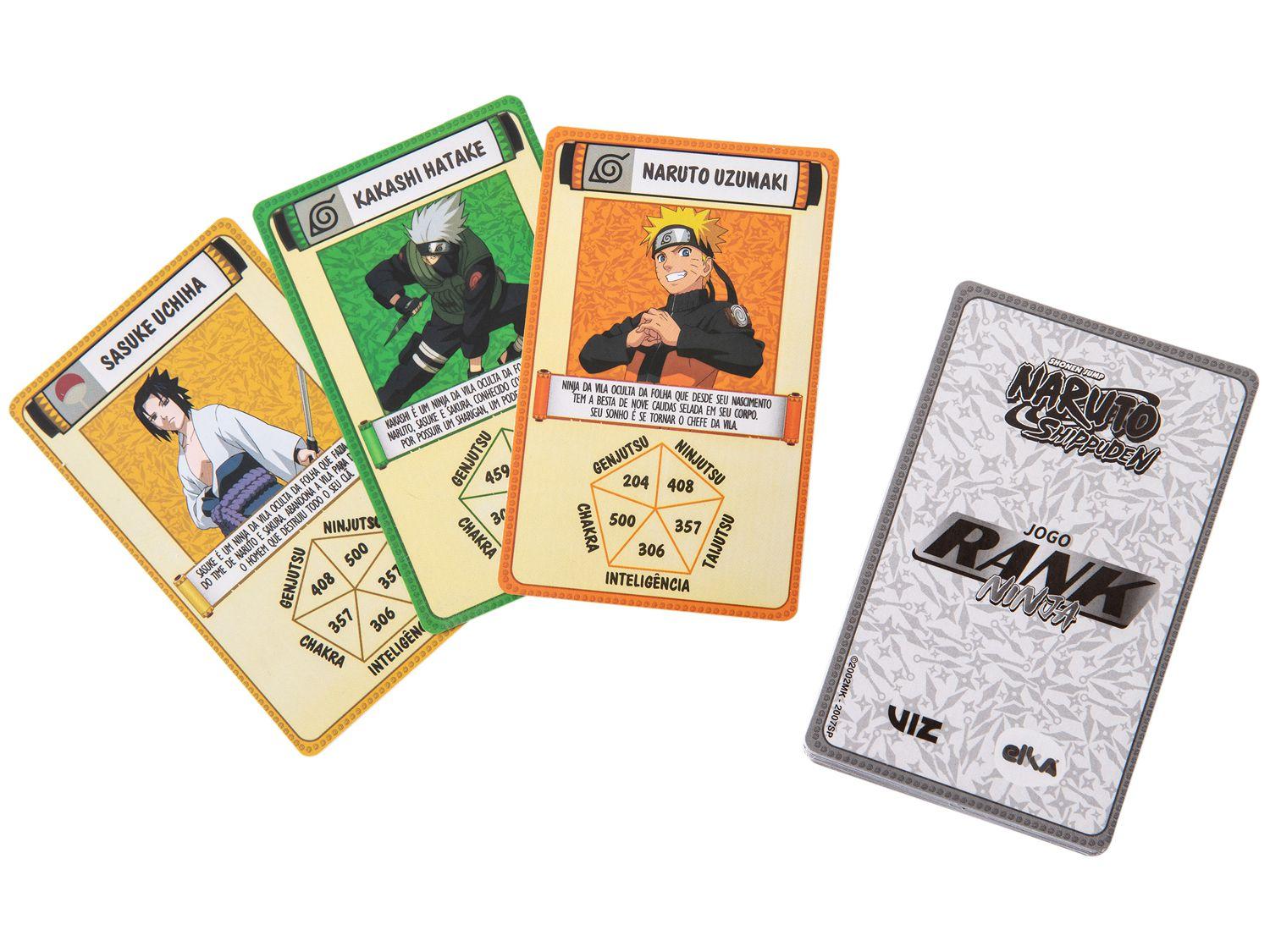 Jogo Rank Card Ninja - Naruto Shippuden - Universo Shopping