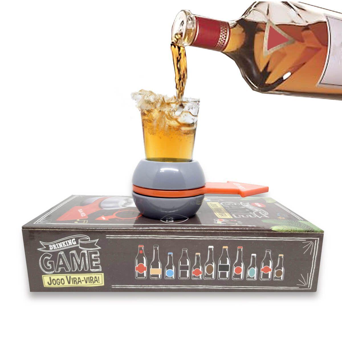 Jogo Roleta Drink Tequila Cachaça Brincadeira Amigos Copo em