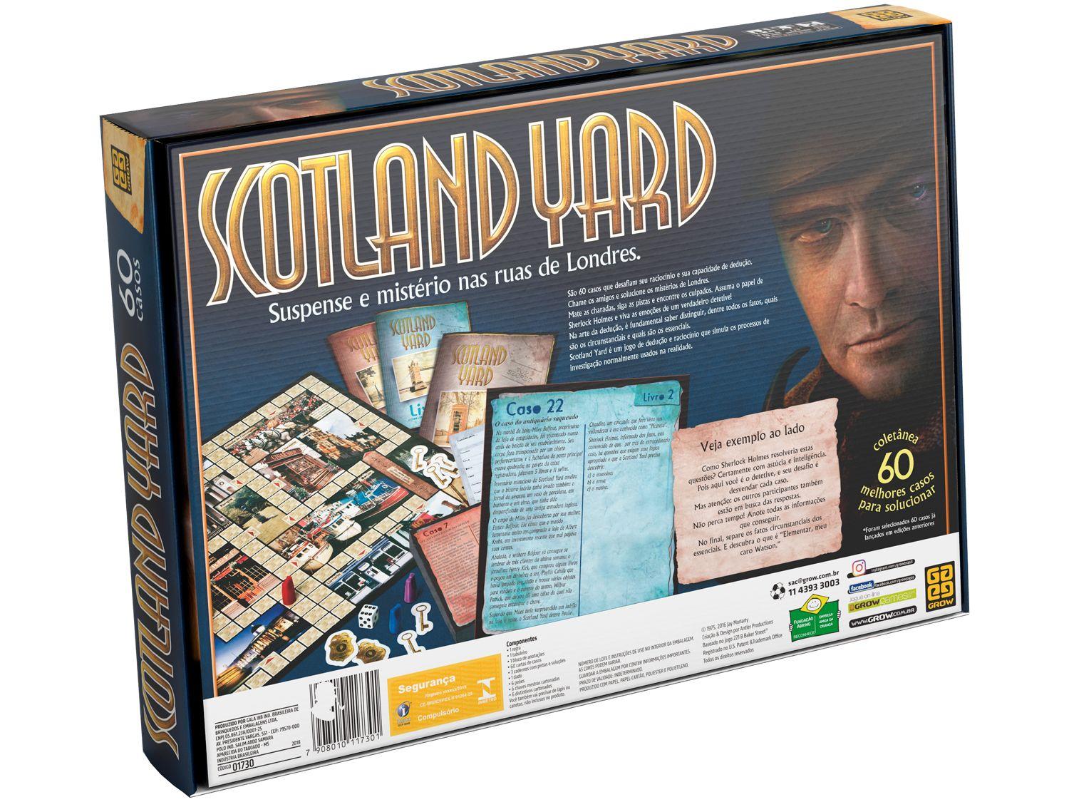 Jogo Scotland Yard de Tabuleiro Grow