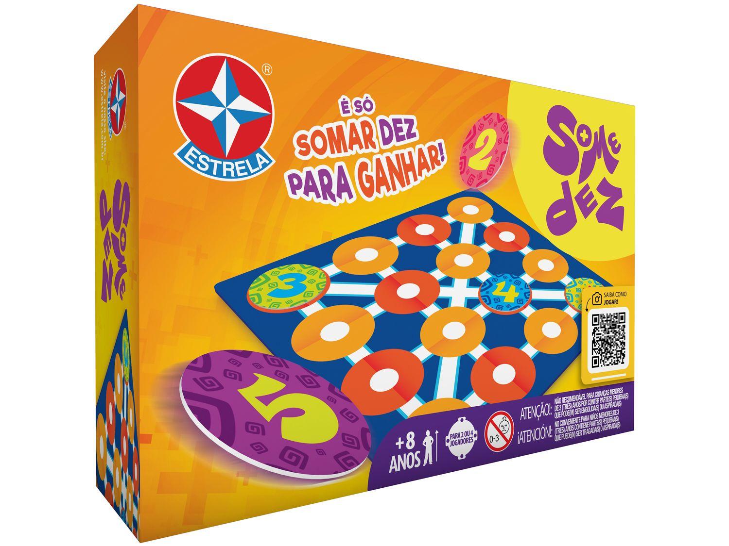 Jogo Some Dez Tabuleiro Brinquedos Estrela