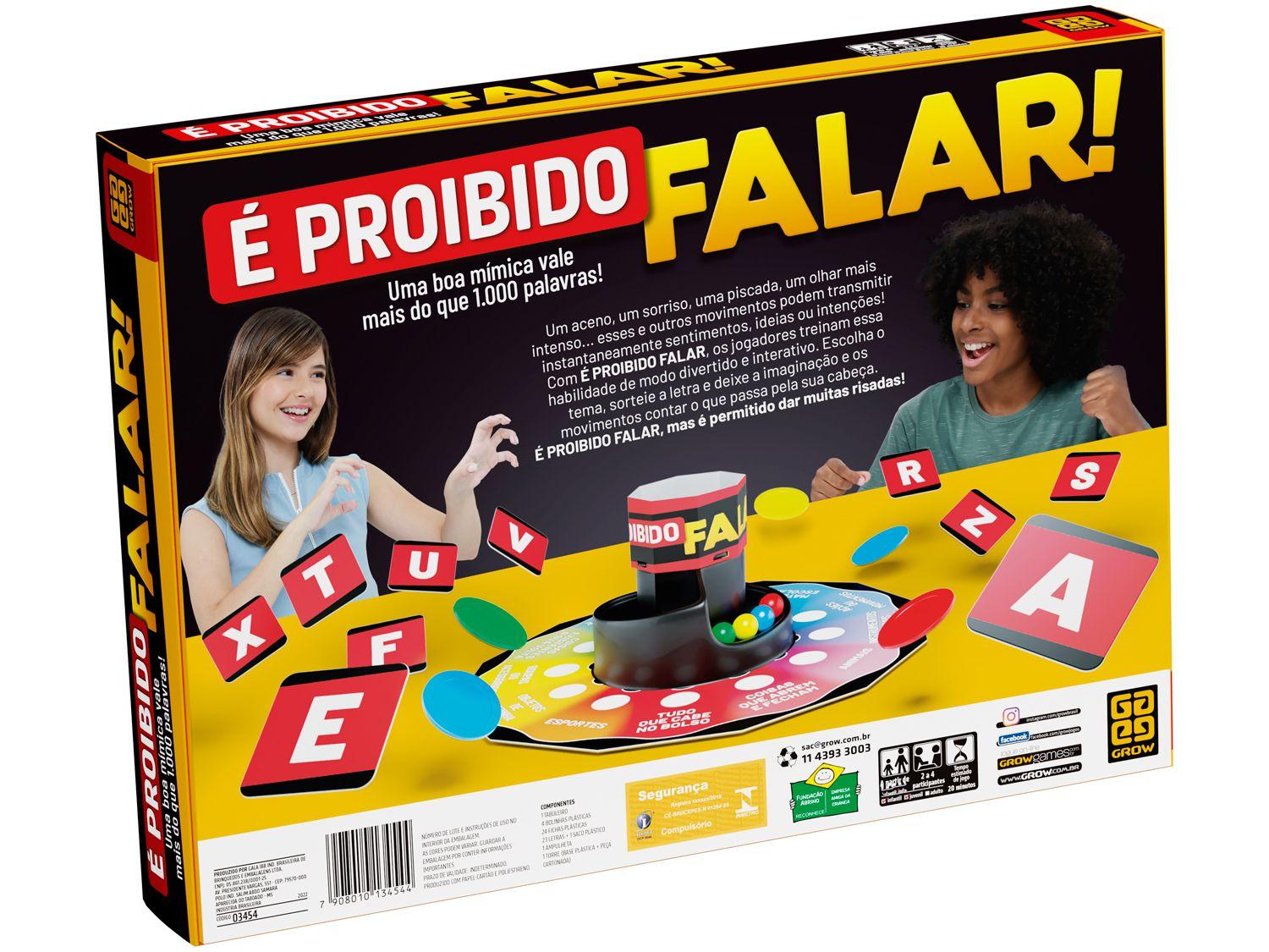 Jogo de Tabuleiro Passa Letra - Loja Grow