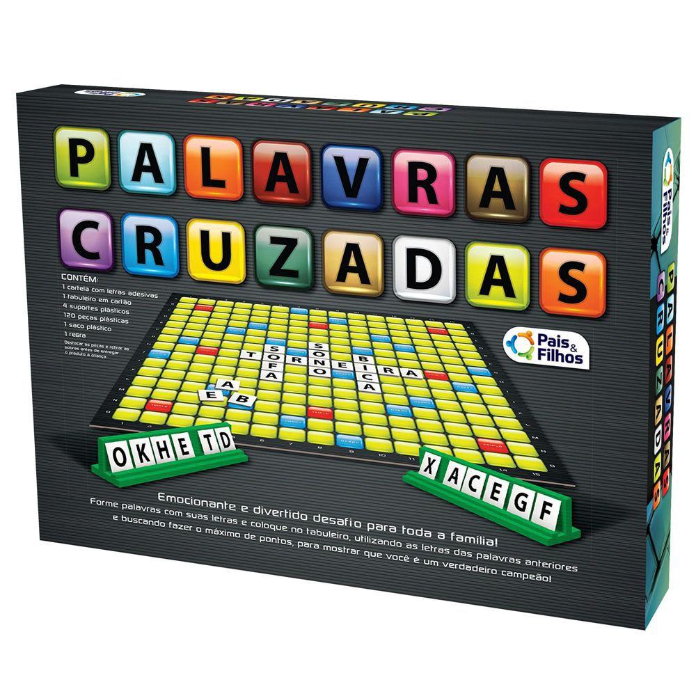 Jogo Palavras Cruzadas Tabuleiro - Pais e Filhos