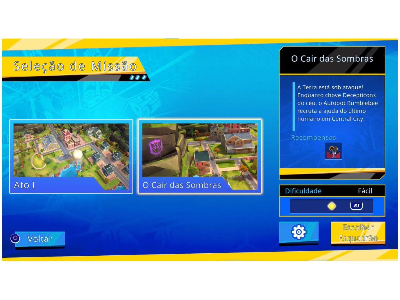 Jogo Transformers Campos de Batalha para PS4