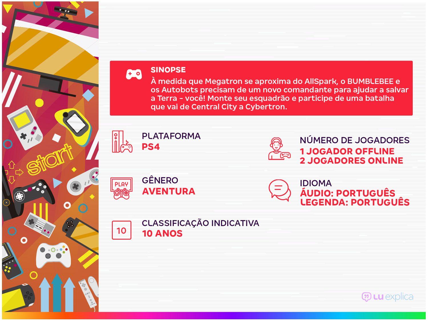 Jogo Transformers Campos de Batalha para PS4