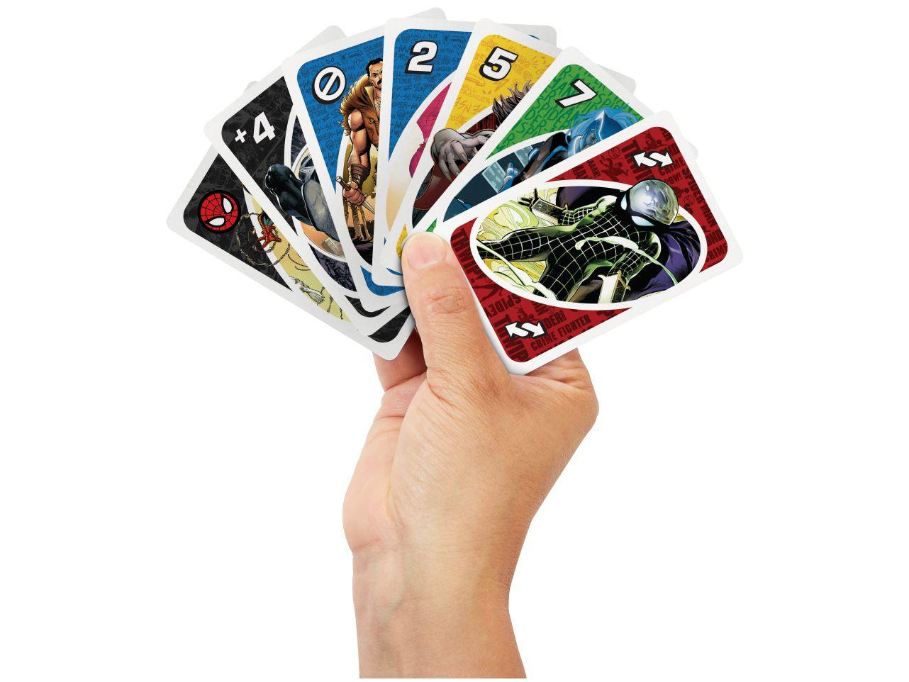Jogo UNO Marvel Spider-Man Mattel 112 Cartas