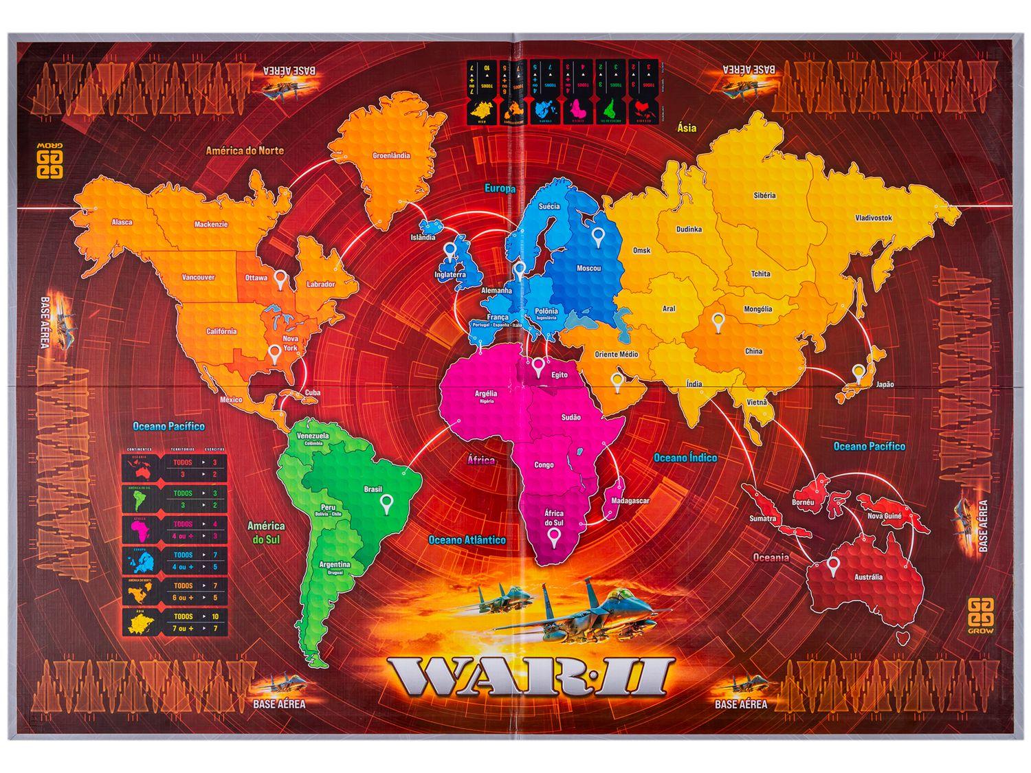 Jogo War II Tabuleiro