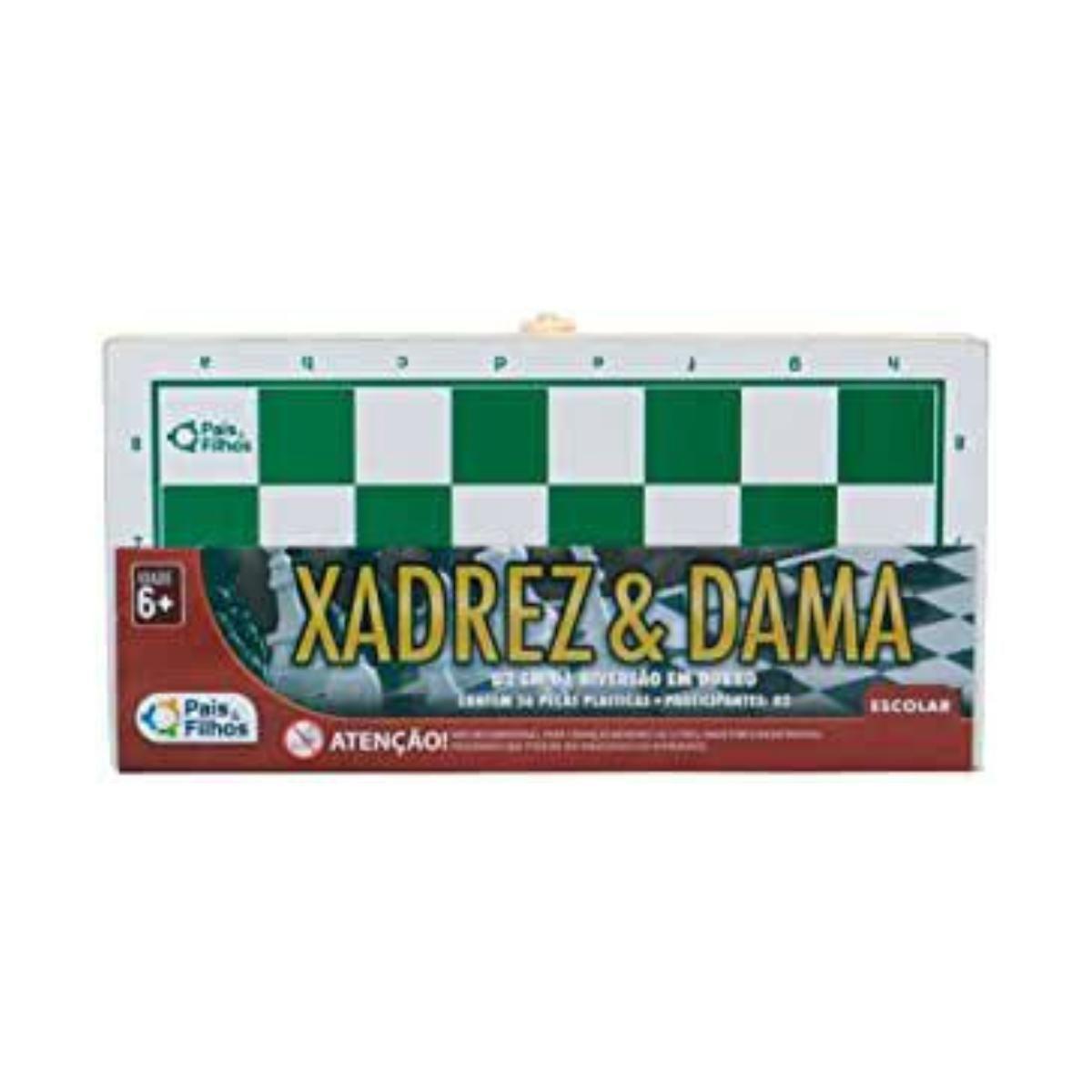 Jogo De Xadrez Tabuleiro Pequeno Dobrável Madeira 23cm