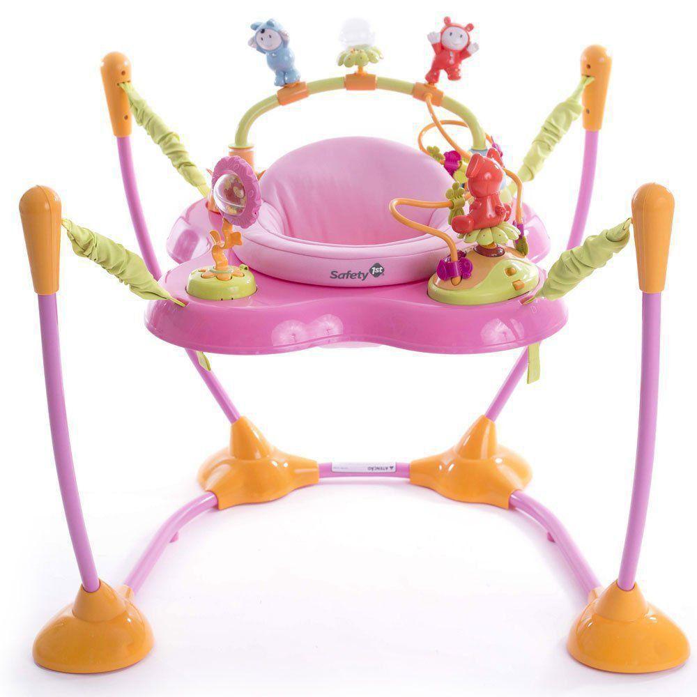 Jumper Bebê Play Time Pink Assento Giratório Com Luz E Sons Safety 1st