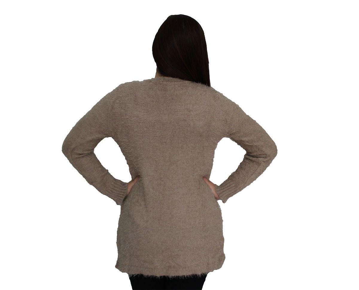 cardigan feminino de pelinho