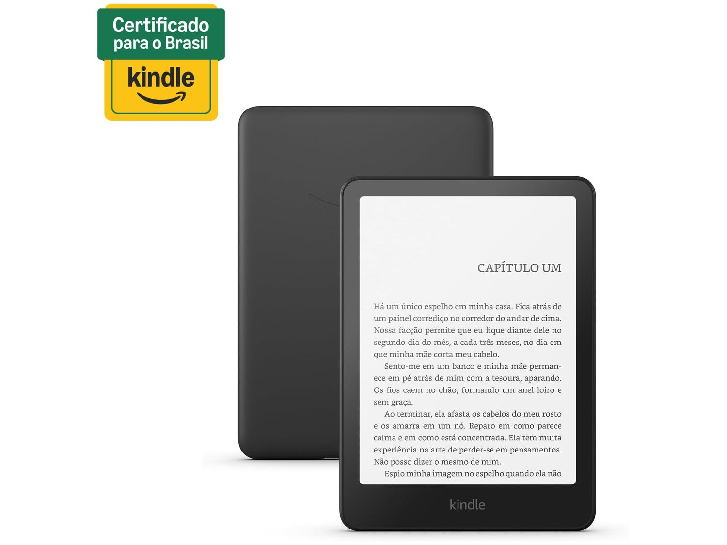 Kindle Paperwhite 12ª Geração 2024 Amazon 7" 32GB 300 ppi Preto Metálico