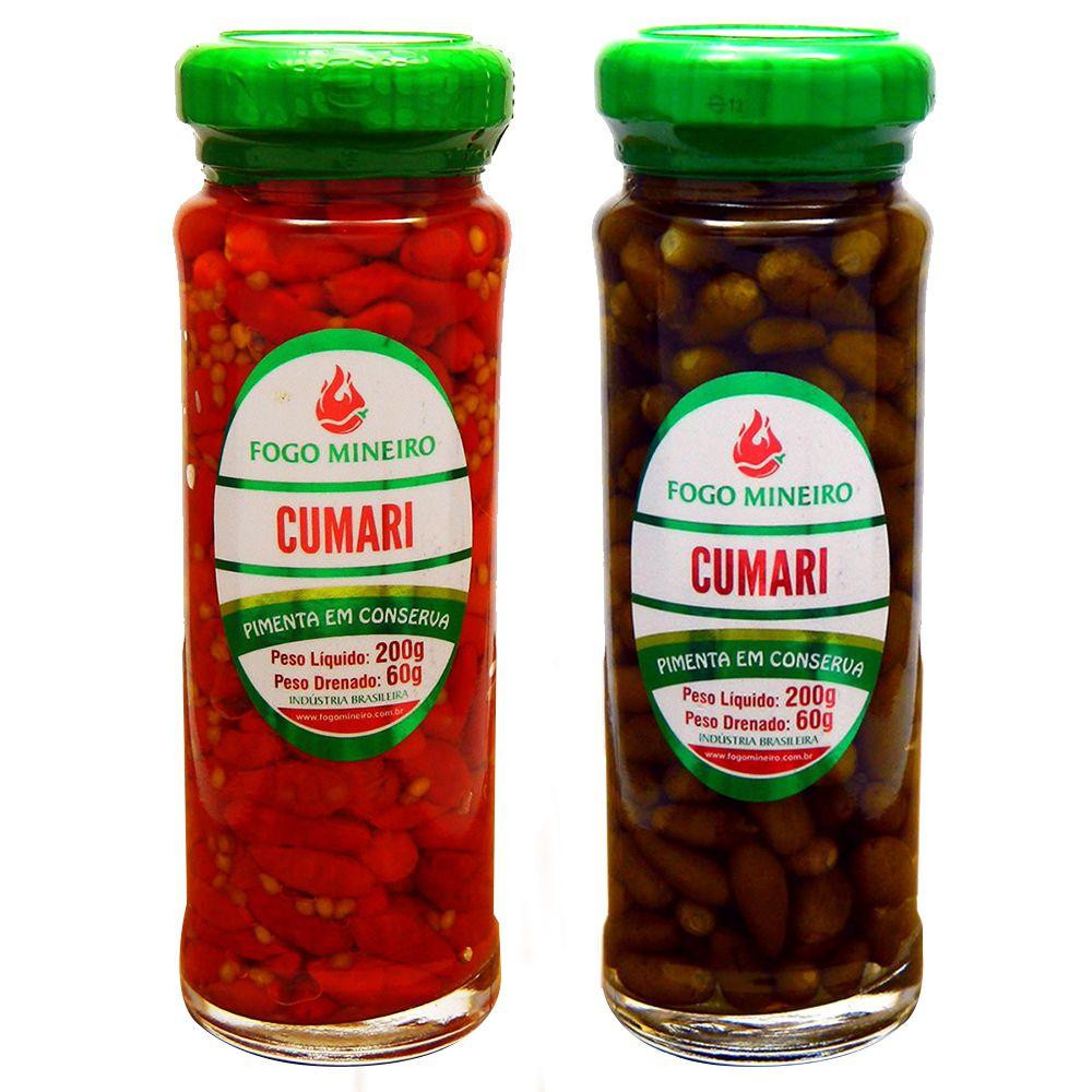 Kit 02 Pimenta Cumari Verde E Vermelha Em Conserva 60g ...