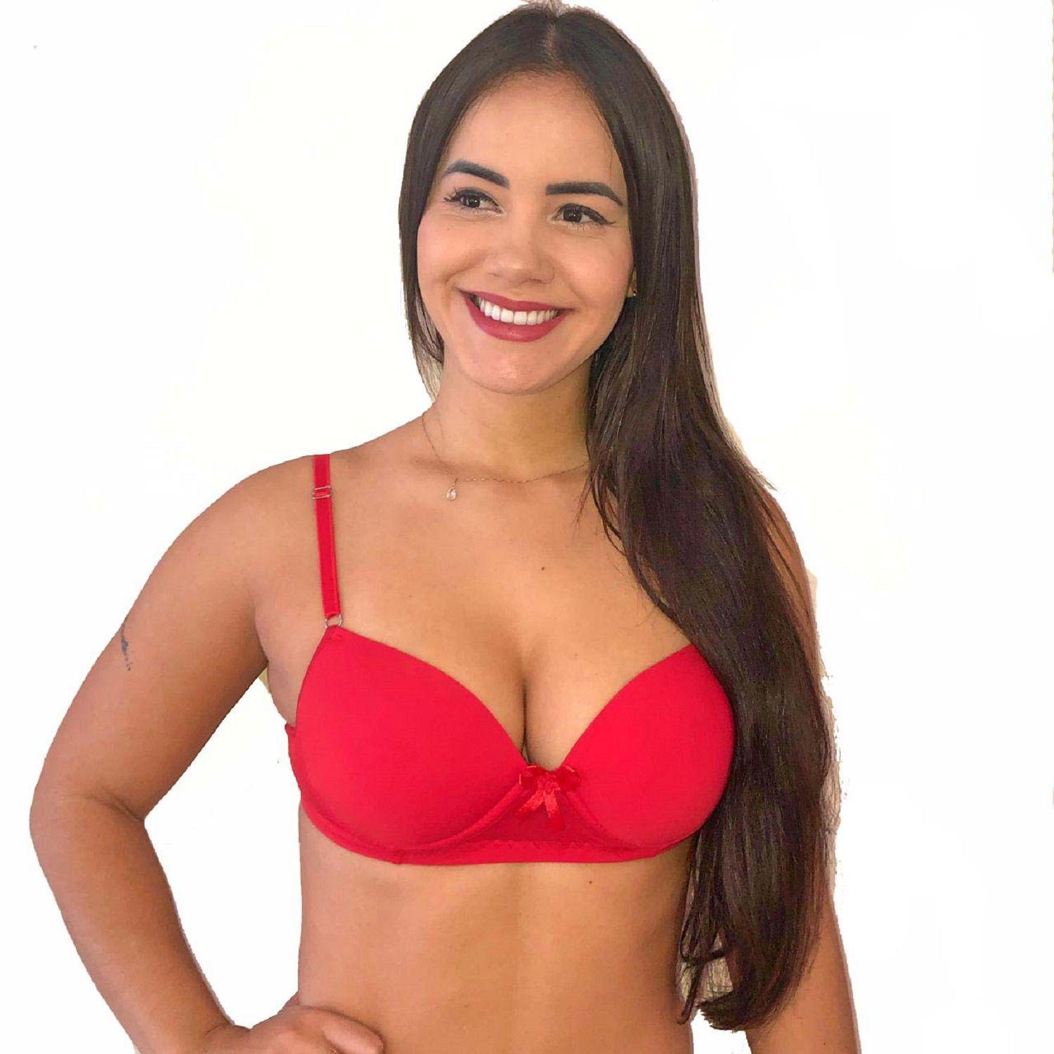 Kit 03 Sutiã Soutien Bojo Reforçado Vermelho Microfibra Atacado Varejo -  ATACADÃO DA LUIZA - Sutiã - Magazine Luiza