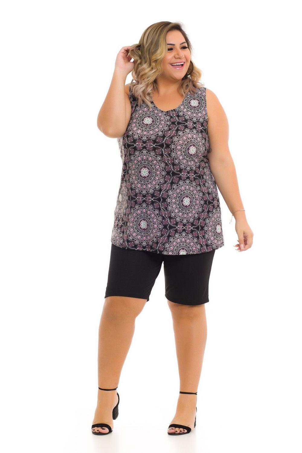 blusa senhora plus size
