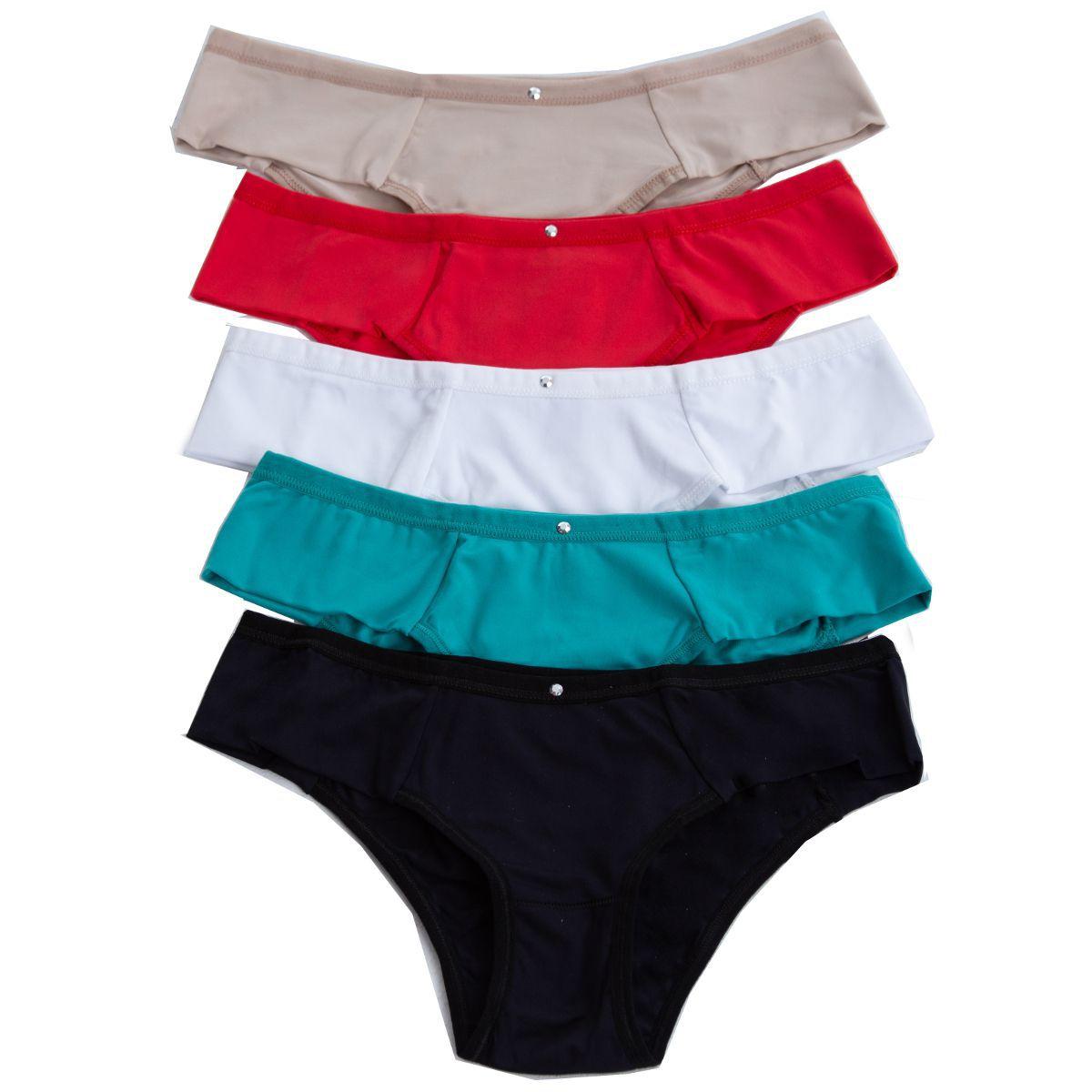 Kit 10 Calcinhas em Microfibra Especial no Atacado 8068 - Silvest Lingerie  - Calcinha - Magazine Luiza