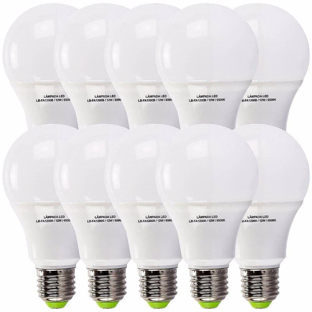 Kit 10 Lampada Led Bulbo 7w Branco Frio E27 Bivolt Seven Lâmpada de