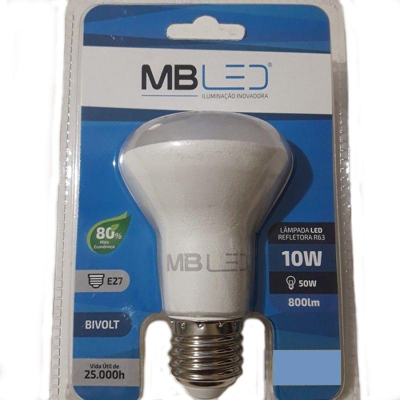 Lampada R63 Kit 10 Lâmpadas Led R63 Refletora 10w Luz Branca Fria 6000k - MBLED ...