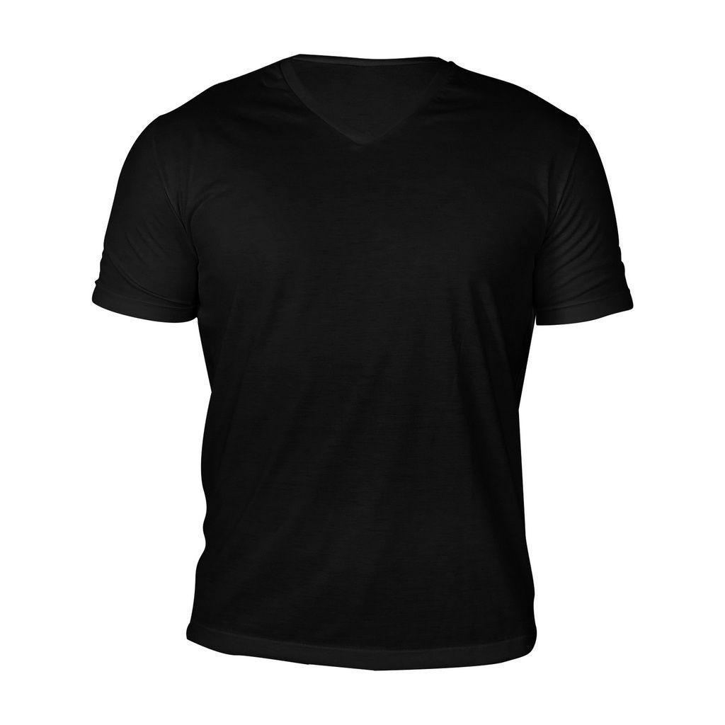 camiseta preta masculina gola v