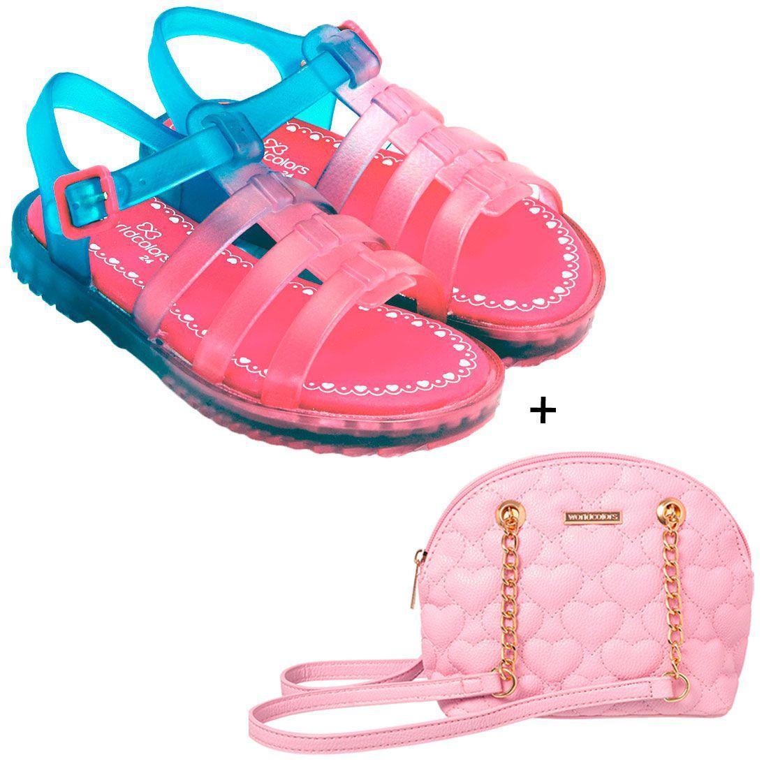 cerise pink shoes and bolsa