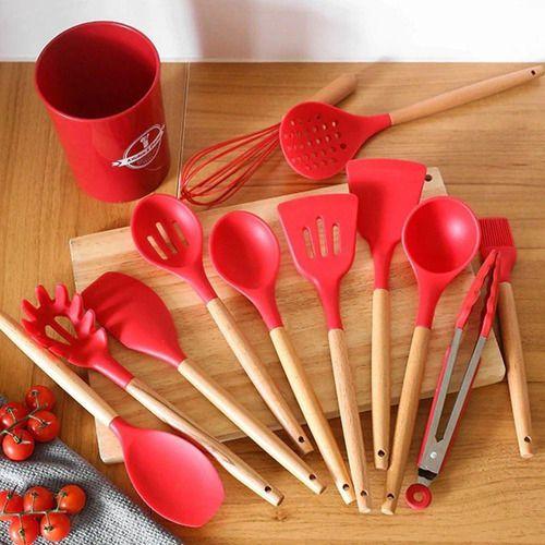 Conjunto de Utensílios de Silicone