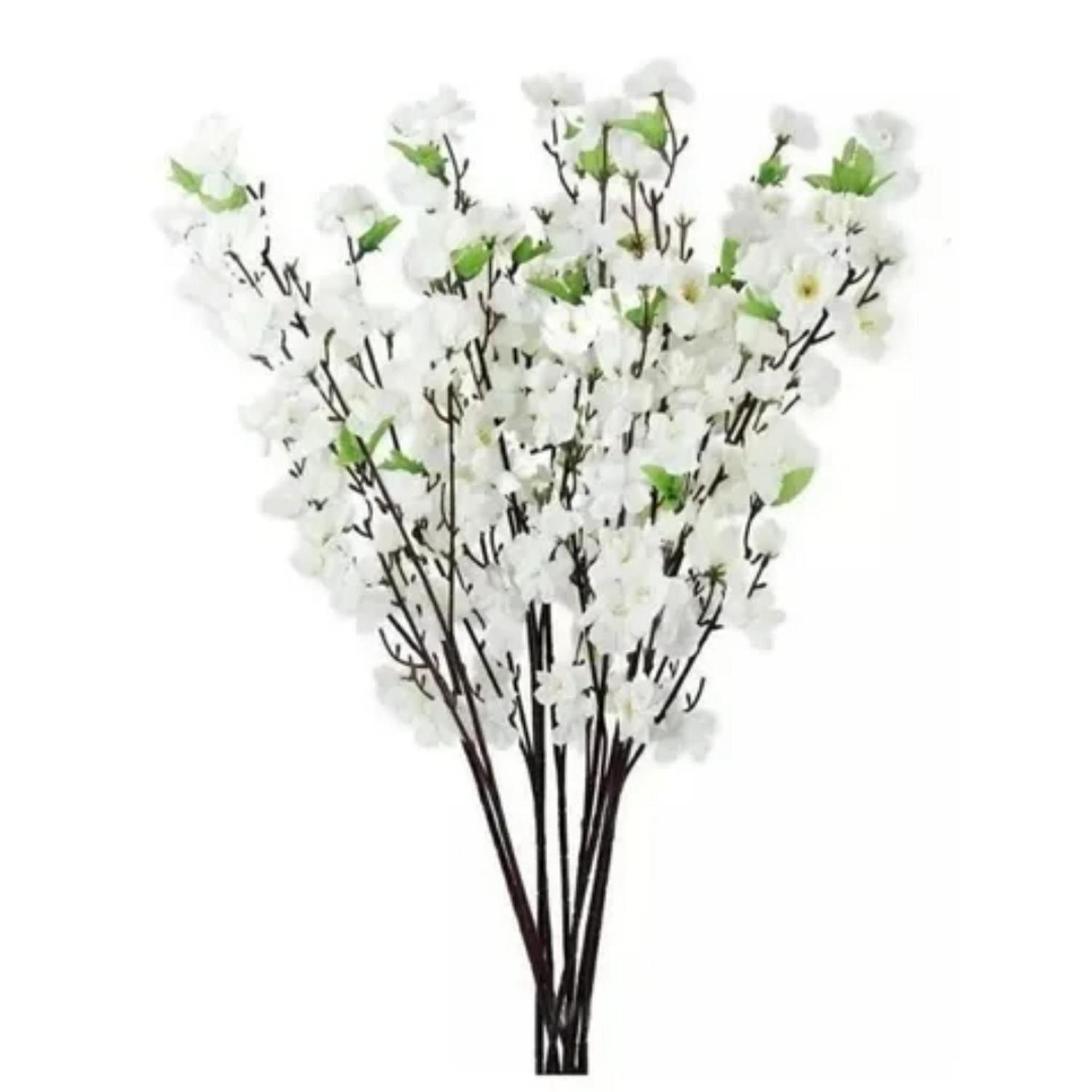 Kit 15 Galhos Flor de Cerejeira Branca Artificial - D' Anjos Artigos de  Decoração - Plantas Artificiais - Magazine Luiza