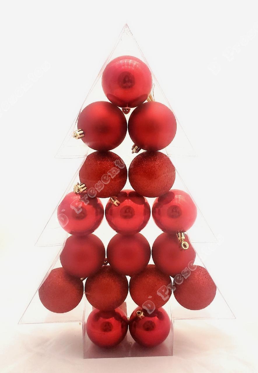 Kit 17 Bolas De Natal Decoração Arvore Rose Gold / Vermelho - D' Presentes  - Bola de Natal - Magazine Luiza