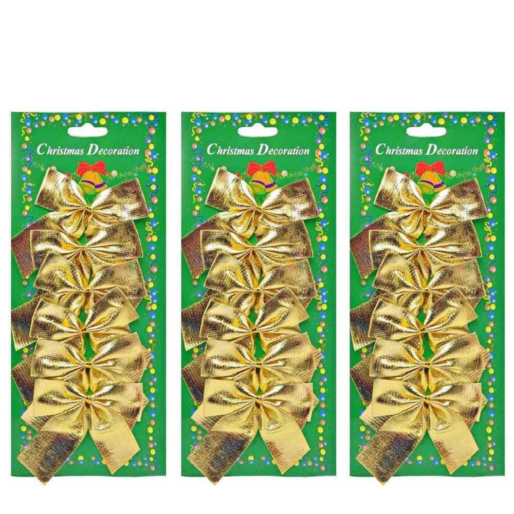 Kit 18 Laço Decorativo Plástico Para Natal Árvore Dourado - Imp - Laços de  Natal - Magazine Luiza