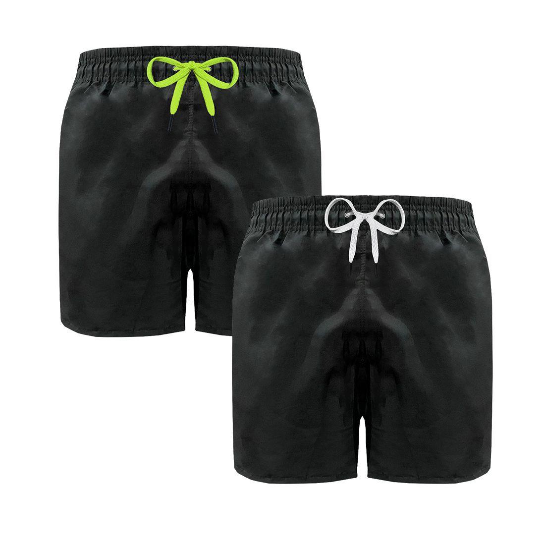 shorts tactel preto