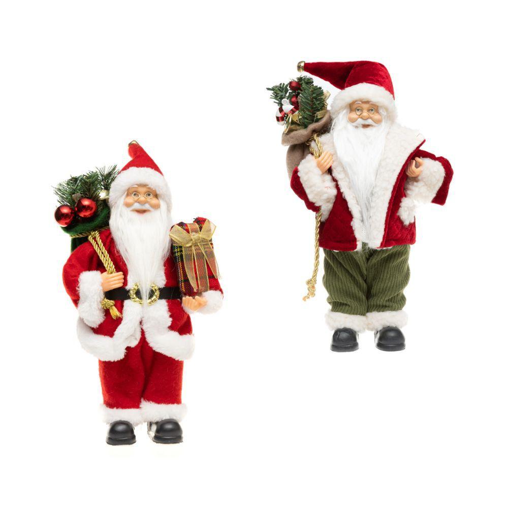 Kit 2 Boneco Papai Noel Enfeite Natal 30cm Vermelho e Calça Verde Decoracao  Natalina Premium Luxo - Magizi - Outros Natal - Magazine Luiza