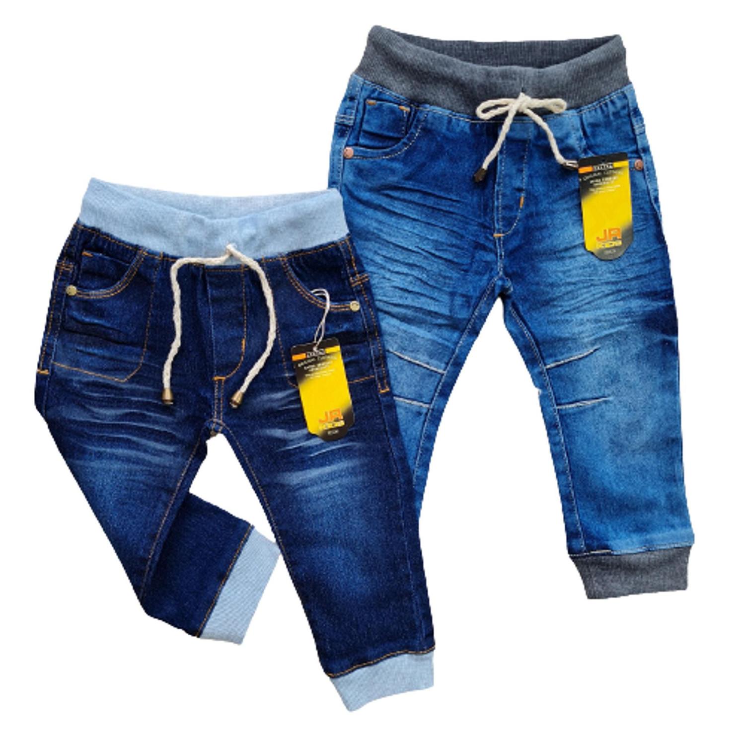 Calça Infantil CalÃ§a Jeans BebÃª Rn Calça Infantil Saruel Azul