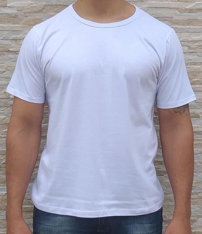 camiseta basica branca masculina
