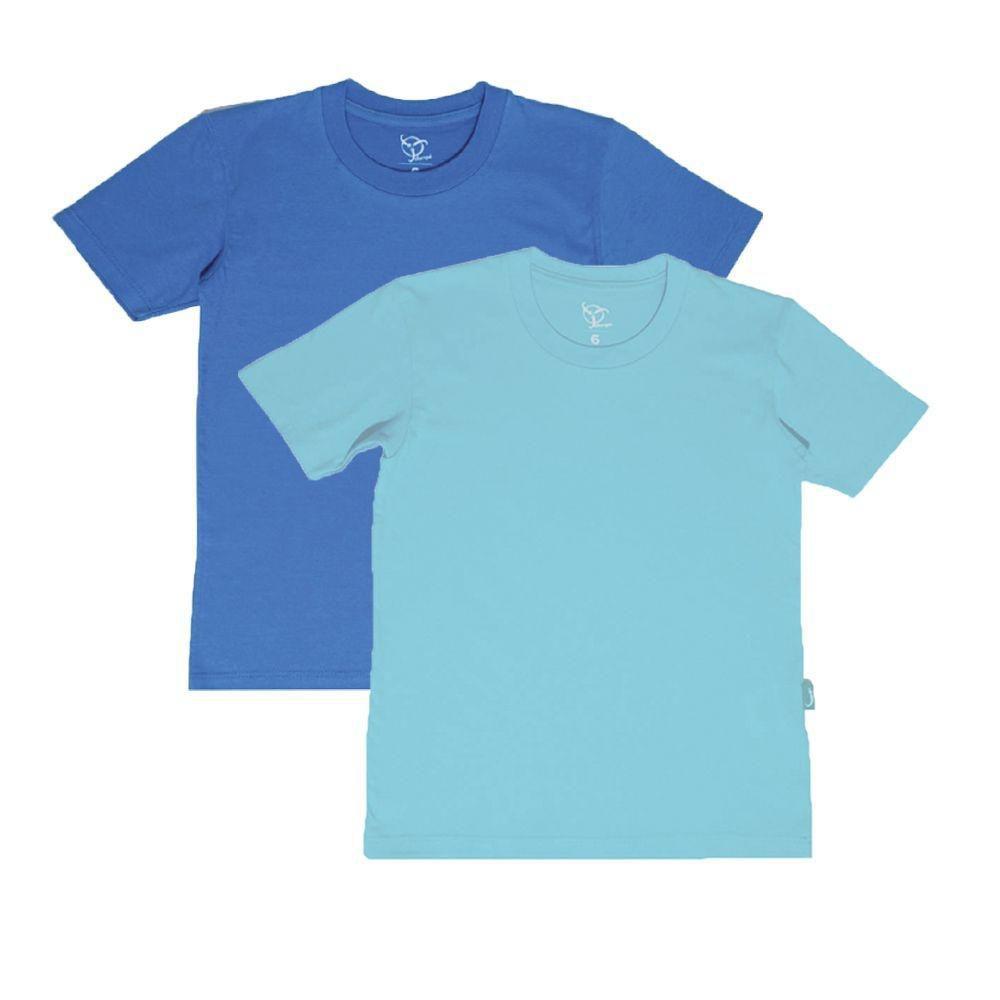 camisetas azul claro