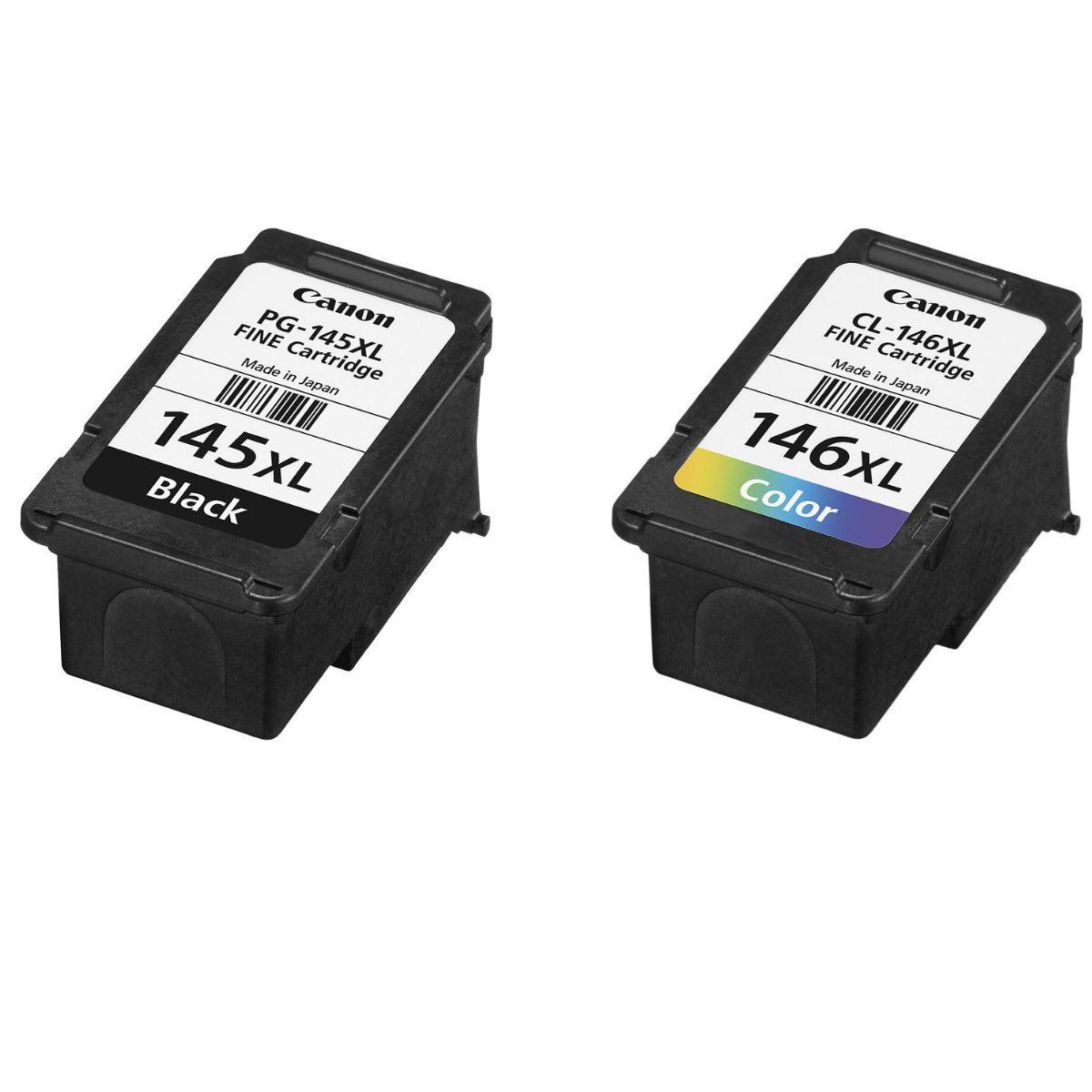 Kit 2 Cartucho Canon Originais Pg 145 XL Cl 146 xl - Mg2410 Mg2510 Ts3110  Mg3010 - Cartucho de Tinta - Magazine Luiza