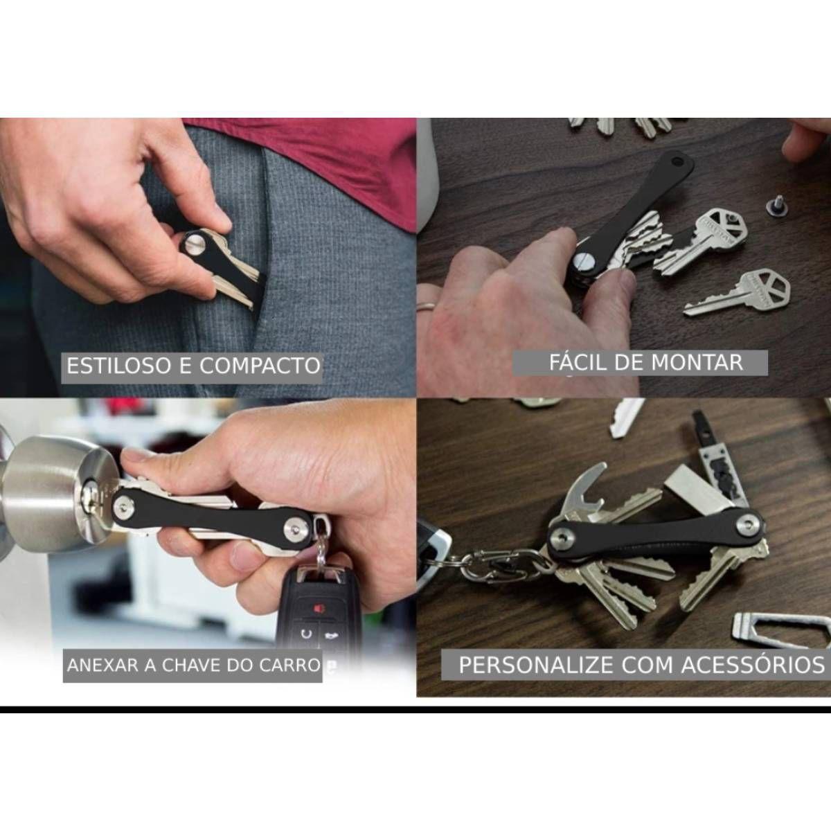 KIT 2 Chaveiro inteligente Organizar chaves multifuncional - M3M ...