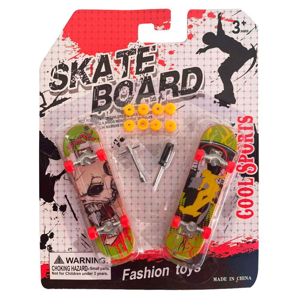 Kit 5 Skate De Dedo Fingerboard Sk8 Truck Lixa Miniatura