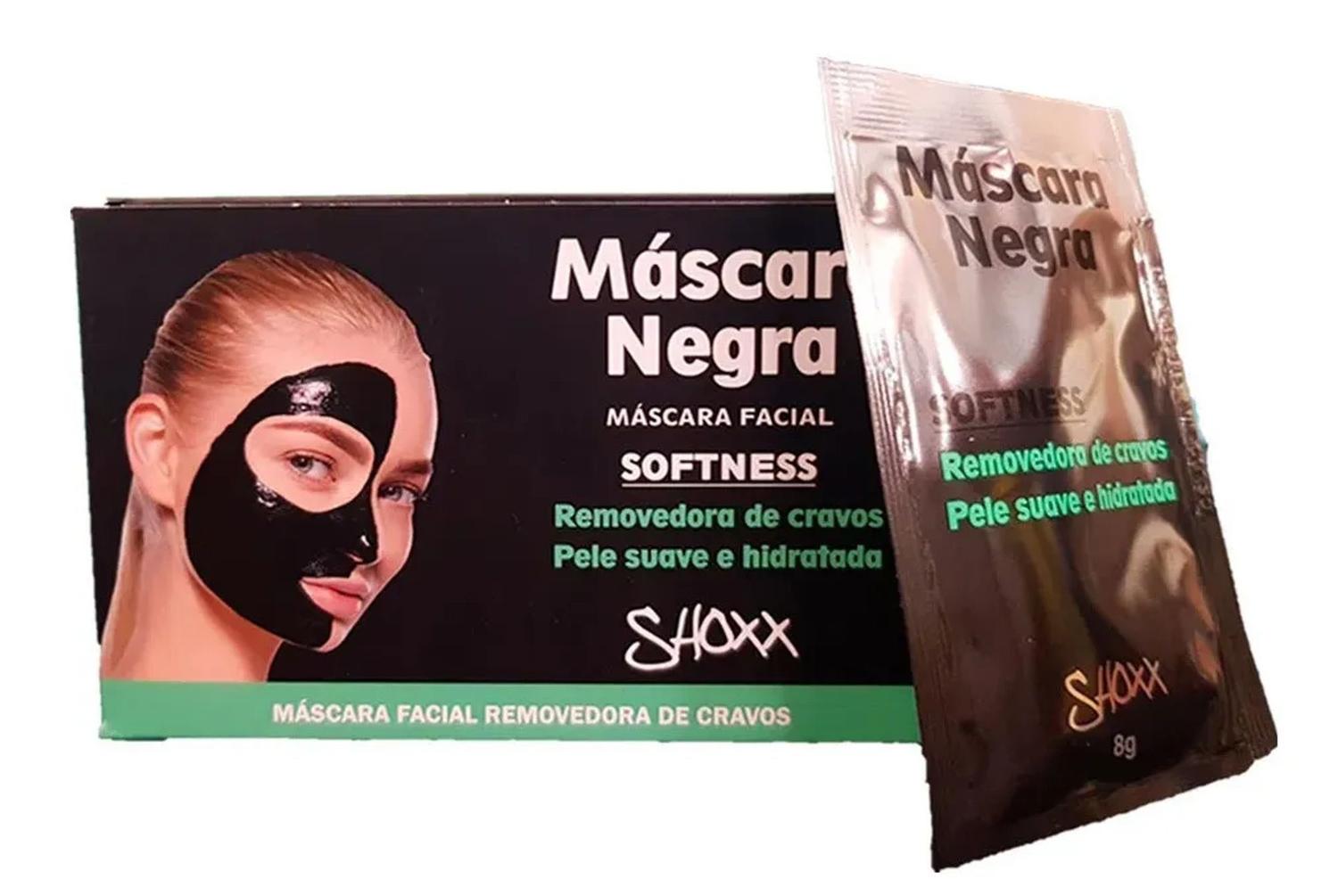 Kit 2 Máscara Facial Tira Cravo Shoxx Negra 8g - Máscara Facial ...
