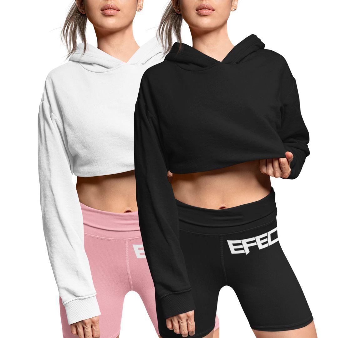 short sleeve crop top moletom com capuz