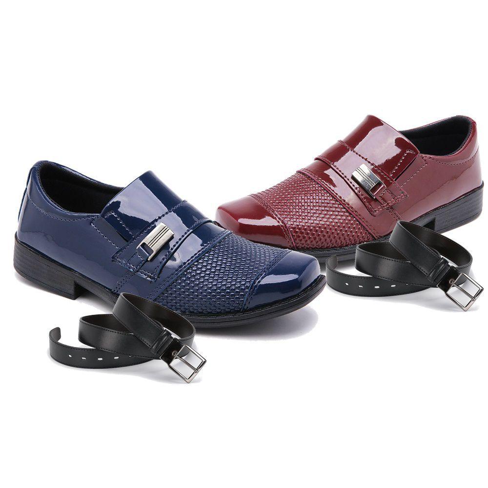 sapato infantil vermelho de verniz