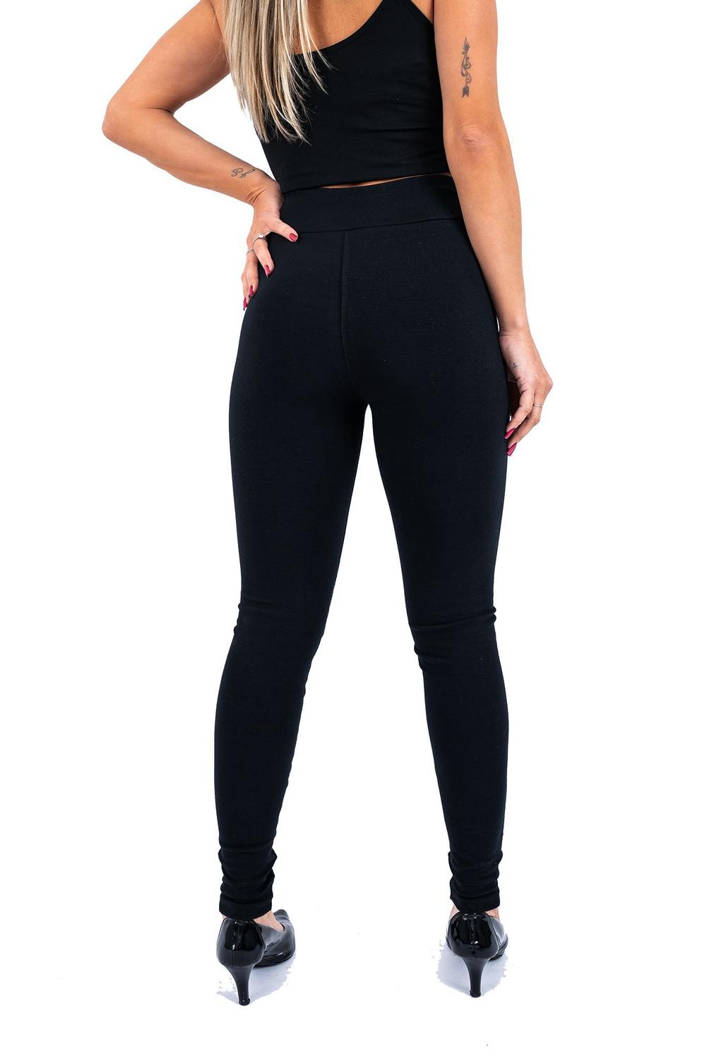 calça de cotton flare