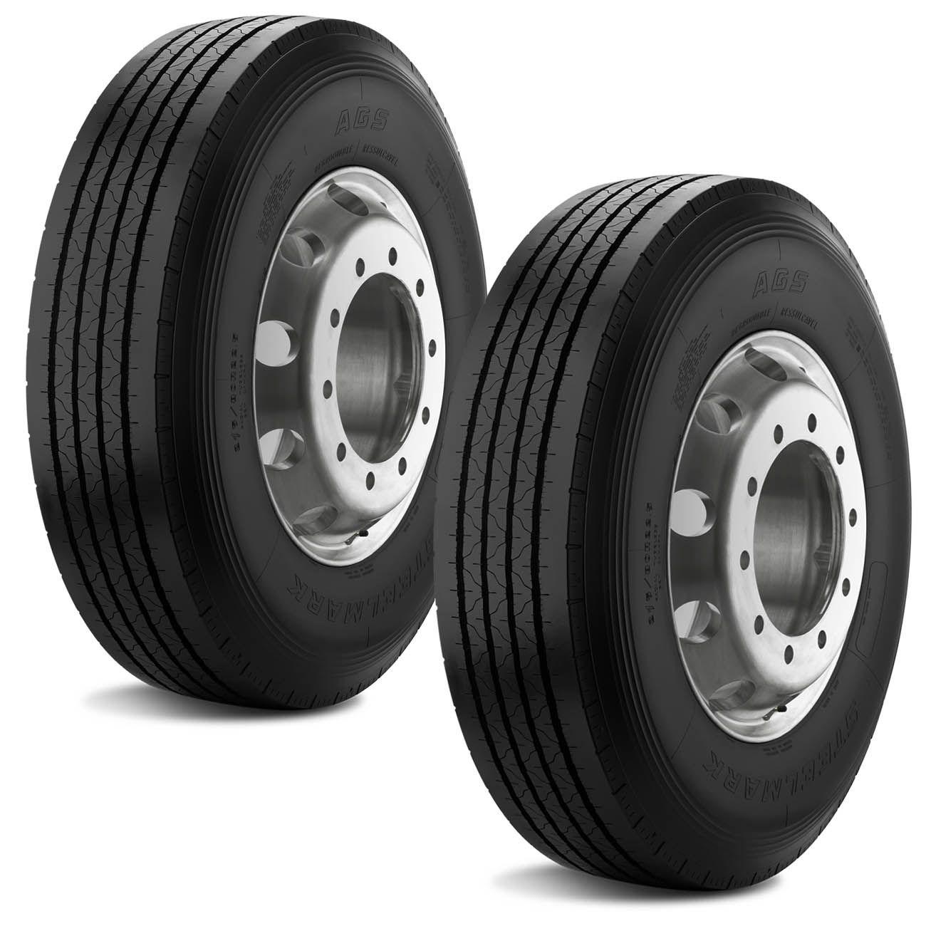 Kit 2 Pneus Goodyear Aro 22.5 275/80R22.5 149/146L Steelmark AGS para